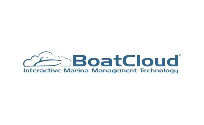 BoatCloud logo with a cloud and boat icon, and the text "Interactive Marina Management Technology" below the company name.