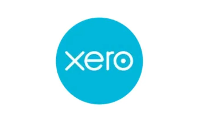 The Xero logo features the word "xero" in lowercase white letters centered on a solid blue circle background.
